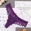 Women Sexy See Through Lace Briefs Knickers G-String Ladies Lingerie Womens Exotic Thong T-back Temptation Underwear 220505