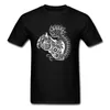 T-shirts voor heren 2022 Squirrel ornament decoratie zwarte tops tees mannen korte mouw witte t-shirt katoenen kleding cartoon ontwerp cadeau