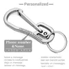 Stainless Steel Keychain Custom Lettering High-grade Keyring Personalized for Men's Car Buckle Key Chain Ring Holder K415