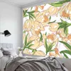 Fashion Carpet Wall Hanging Boho Flowers Plant Tapestry Home Decor Camera da letto Soggiorno Sfondo Hippie J220804