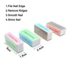 Mini Nail Buffer Block 100 PCS Sponge Sanding Buffering Lixa Accessoire Lime 4 Side UV Gel Poolse bestanden Shiny Tools 220705