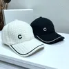 Siyah Ve Beyaz Beyzbol Şapkası Tasarımcı Rahat Unisex Çift Şapka Lüks Moda C Kadın Erkek Casquette Gömme Şapkalar Kadın Bere D2109296HL Pwmk