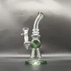 7.8inc Groene tabakspijpen Dikke glazen watergrenzen Roken Was Water Pijp Hookahs Accessoires met 14mm Kom