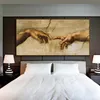 Hand of God Canvas Art Painting Vintage Poster