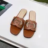 Luxury fashion brand flat mule woman Sandali Designer slide Taglia 35-43 modello YS01