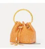 Evening bags Tassel set with diamond-encrusted ceramic beads Bucket fashion kid handbag tote niche designer woman bags candy color slant shoulder bag