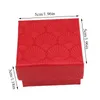 Sieraden zakjes zakken vierkante sint -jakobsschelp patroon geschenkdoos ring ketting oorbel armband papier vaste kleurverpakking 5 3 cmjewelry