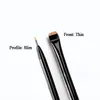 Blad Gult Varghår Eyeliner Pensel Ögon Professionell Makeup Fasad Tunna ögonbryn Platta Tunna Ögonskugga Borstar Beauty Tool LT0069