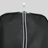 Portable Black Thicken Clothes Dust Cover with Zipper Men's Suit Coat Storage Travel Business Folding Hanger Bag FK004 220427