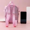 Unicorn Bubble Handbag Silicone Fidget Push Bubbles Pop Backpack School Bags Kids Purse Children Rainbow Fidget Toy