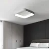 Luzes de teto Lâmpada de quarto simples e criativo sala de estar em casa quente rede nórdica vermelha personalizada LED quadrado