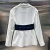 2022 Women Girls Vintage Designer Blazer Trench Peocoat معطف سترة معطف ميلانو رنواي فستان طويل الأكمام من أعلى الملابس مع نمط الحروف