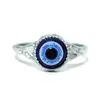 Hela 50st Blue Devil's Eye Alloy Rings Mix Charm Punk Goth Gift Turkish Eye Women Men Jewelry298s