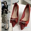 패션 드레스 신발 여성 발 뒤꿈치 빨간색 높은 여성 힐 2021 패션 chaussure femme zapatos mujer