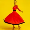 Sahne Giyim Balo Salonu Elbise Yarışması Standart Elbiseler İspanyol Kostüm Dans Waltz Fringe Dans Dans Çesti Stagestage