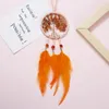 Decorative Objects & Figurines Mini Dream Catcher Feather Decoration Home Decor & Wall Hanging Adornment Handmade Car Pendant Wind Chime