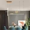 Lampy wiszące nowoczesne stoliki jadalni LED światła czarne złoto minimalistyczne dla biura kuchennego wiszące urządzenie do dekoracji domowe