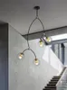 Hangende lampen Noordse stijl en lantaarns moderne minimalistische kunst magie moleculaire lamp eetkamer kroonluchter woonlamplopers