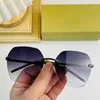 Vente de lunettes de soleil sans monture en métal vintage pour voyage Photo Sports rectangle carré Lunettes de soleil lunettes Marque Designer Mode surdimensionné Homme et Femme Hot