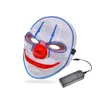 Maska LED Dorosła Światło klaun czerwony nos Fancy ubieraj maski mężczyzna Kobieta Halloween Costume Party Props Phjk2208