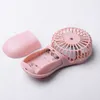 Elektriska fläktar Mini Portable Pocket Fan Cool Air Hand Hold Travel Cooler Cooling Power med 3x Batteryl29k1