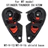 Motorradhelme MT Atom SV Flip Up Helm Schild Basishalter 1 Paar Ersatzteile Windschutzscheibe Visor