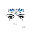 3D Crystal Glitter Jewels Tattoo Stickers Women Fashion Face Body Eye Gems Gypsy Festival Adornment Makeup Beauty Sticker3378094