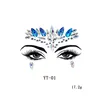 3D Crystal Glitter Jewels Tattoo Aufkleber Frauen Mode Gesichtsbody Eye Gems Gypsy Festival Schmuck Make -up Schönheit Aufkleber 8811030