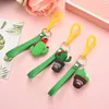 Keychains PVC zachte lijmcactus voor vrouwen Men Auto Key Ring Bag Wortel Paar 2022 Jaar Gifts Fashion Jewelry Enek22