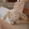 Cm Lungo Angelo Coniglio Giocattoli di Peluche Morbido Riempito Animale Del Fumetto Coniglietto Bianco Bambola Borsone Cuscino Divano Ragazze Regalo di Compleanno Per Bambini J220704