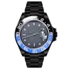 Black Men's Mechanical Watch 40mm Fully Automatic Winding Luxury Super Ice Blue Luminous 300 Waterproof Watch