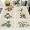 Matten kussens groen bladpatroon tabel decoratie doek servet bruiloft 43 32 cm servetten home decoratiesmaten