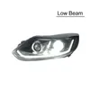 LED DAGTIME LUNG Hoofdlamp voor Ford Focus Auto Koplamp Montage 2012-2014 Dynamische draai Signaal Dubbele bundellens Autolampen