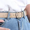 Belts Fashion Frosted Leather Women Heart Metal Pin Buckle Belt Leisure Strap Waistband For Jeans Pants Dress Wholesale Z30Belts