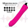 Seks Oyuncak Vibratör Masajı G Spot Dildo Kadın Silikon Su Geçirmez 10 Mod X5DR