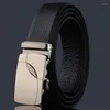 Cinture grandi per uomo Cintura da uomo in pelle con fibbia regolabile più facilmente Cintura in tela nauticaCinture Smal22