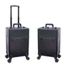 Cosmetische kast Meerlagige doos met grote capaciteit Nagel Tattoo Rolling Bagage Bag Make -up Multifunctionele trolley koffer Travel J220708 J220708