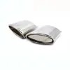 2 Pieces Single Stainless Steel Muffler Exhaust Tail Tip End Pipe For BENZ C180 C200 E200 E260 Car Styling