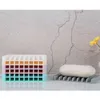 Silicone Soap Dish Storage Holder Flexible Bathroom Fixtures Tray Soapbox Soap Dishes Plate Holder