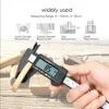 Electronic Digital Caliper Carbon Fibre Vernier Calipers Gauge Stainless Steel Height Measuring Gadgets Sliding Metal Gauge