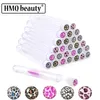 50 100 200PCS Eyelash Brushes Tube Disposable Mascara Wands Lash Extensions Supplies Eyebrow Brush Reusable Leopard 220722