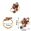 Christmas Napkin Rings Serviette Buckle Silver Round Holder Tree Elk Wedding Hotel Table Dinner D60094b