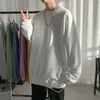 후드 셔츠 남성 검은 흰색 힙합 펑크 풀 오버 스트리트웨어 캐주얼 패션 의류 대형 한국하라 주쿠 A220812