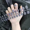 Unghie finte 24 pezzi Matte Short Press sulle forme superiori per le punte delle unghie della bara Manicure finta riutilizzabile Prud22