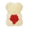 Decoratieve bloemen kransen 24 cm valentijnsdag geschenk rozenbeer kunstmatige decoratie schuim kerstcadeaus voor meisjes damescoratief