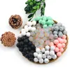Perles en Silicone 9mm/12/15mm de qualité alimentaire pour bébé, anneau de dentition, perles molaires, collier, Bracelet en perles, accessoires