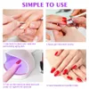 2022 Ny nagellampa UV för gel naglar Novelbelysning 60S Smart Timing Nail Dryer 16W Mini Gels LED -lampor med USB Polygel Nailing Kit UVS Portable Art Tools