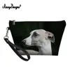 Bolsas de cosméticos estampas de cachorro de galgo ginástica feminina Bolsa Viagem Make Up Fashion Ladies Pouch necseser higienetry organizador de caixa DropshipcoSM