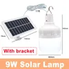 5W 7W 9W Draagbare LED LED Solar Lamp geladen Zonne -energie Licht paneel aangedreven noodlamp voor buitentuincampingtent -vissen