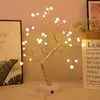 Strings LED Table Lamp For Bedroom Decorative 36/108leds Light DIY USB Night Firework Touch Switch Control Tree Shape LampsLED